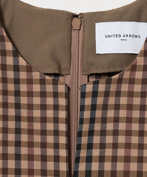 UNITED ARROWS（ユナイテッドアローズ） ワンピース 半袖 ギンガム