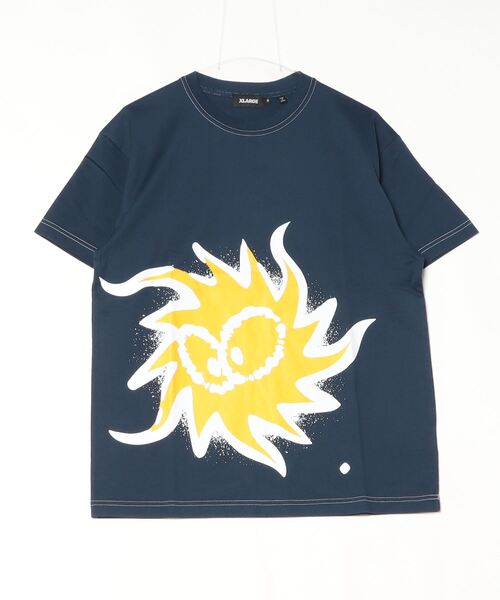 「XLARGE」 半袖Tシャツ M ネイビー メンズ_画像2