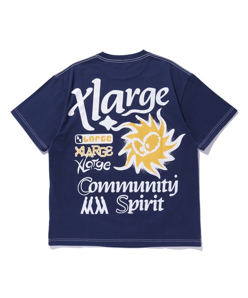 「XLARGE」 半袖Tシャツ M ネイビー メンズ_画像4