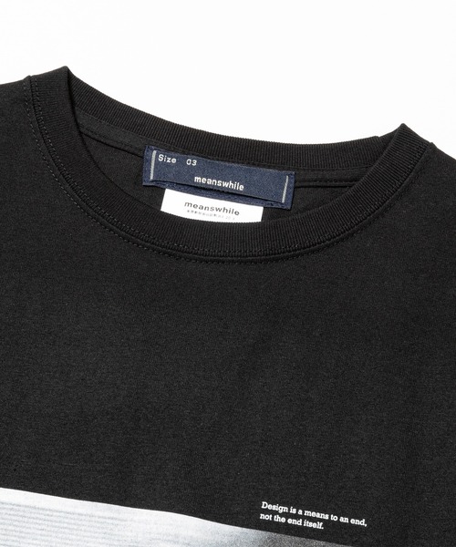 「meanswhile」 半袖Tシャツ 4(XL) ホワイト メンズ_画像3