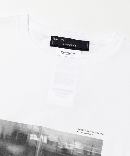 「meanswhile」 半袖Tシャツ 4(XL) ホワイト メンズ_画像6
