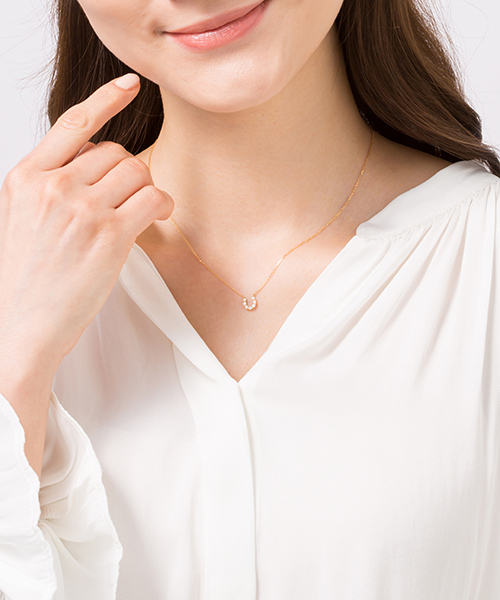 K18ダイヤ ネックレス　canal4℃ イエローゴールド Canal4℃（カナルヨンドシー） ネックレス K18イエローゴールド