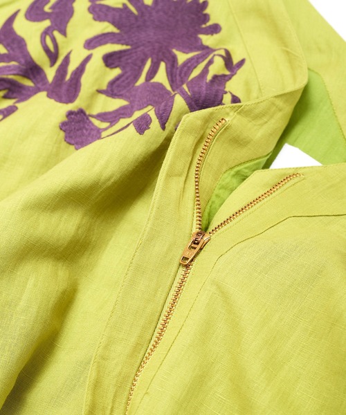 オールインワン Sara mallika CTN LINEN BIG FLOWER EMB ALL IN ONE 