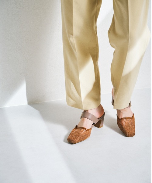 NICAL パンプス 「NICAL」レース変形ヒールミュールパンプス/24112