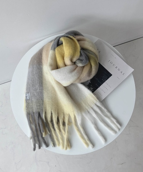 AS KNOW AS（アズノゥアズ） マフラー ストールボリュっとふわマフラー