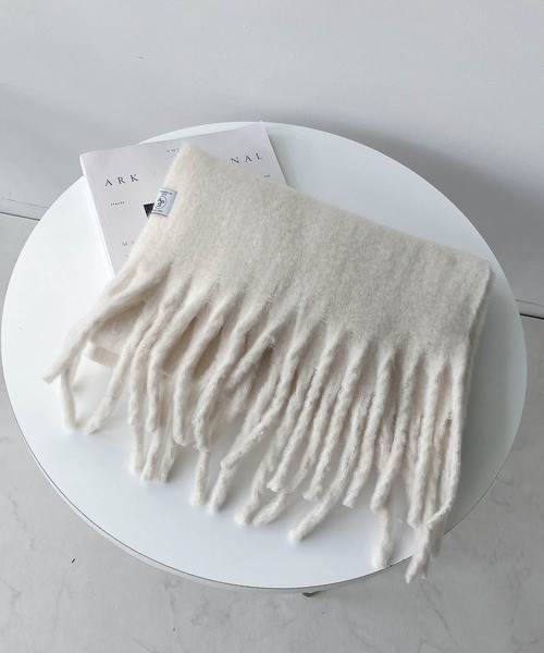 AS KNOW マフラー ストールボリュっとふわマフラー レディース