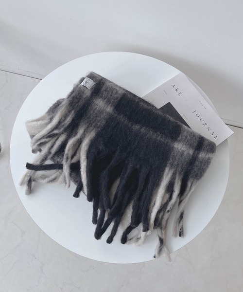 AS KNOW AS（アズノゥアズ） マフラー ストールボリュっとふわマフラー