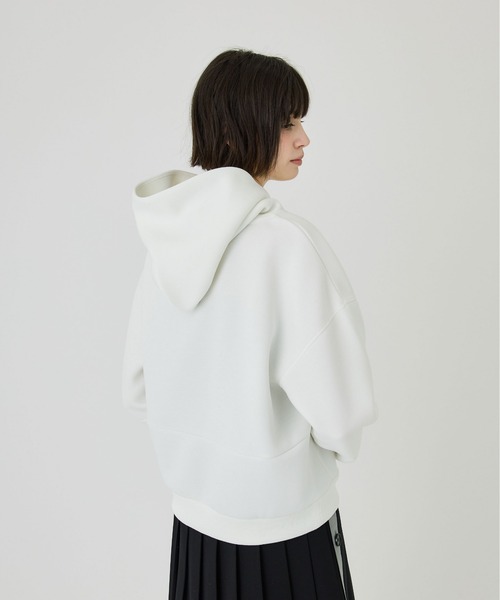 【美品】UNITED TOKYO フラットシーマグランドパーカー　ホワイト UNITED TOKYO パーカー フラットシーマグランドパーカー