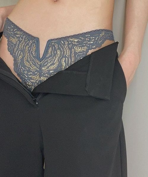 【ANNEBRAバイカラー ③点セット】アンブラ Black + ♡ショーツ ANNEBRA（ファッション） ショーツ Vintage : ZOZOTOWN Yahoo!店