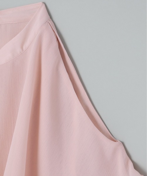 Olu.（オルドット） ブラウス シャツ 半袖 2wayショルダーフリルシアー