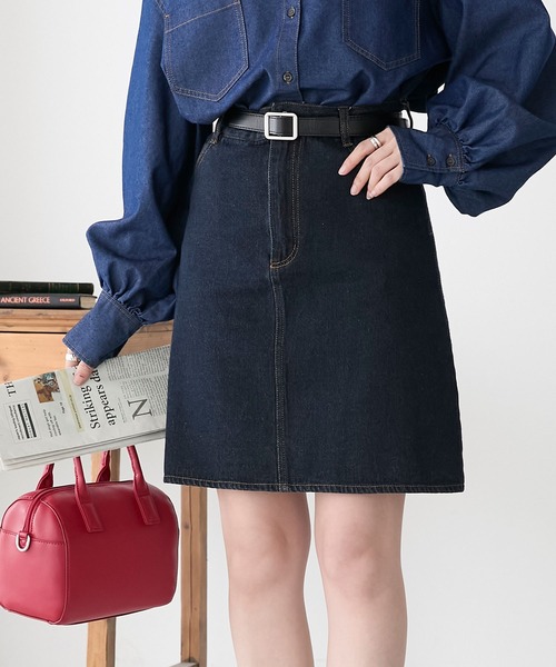 希少♡   Jeans デニムスカート BONLECILL デニムスカート ハイウエストデニムミニスカート