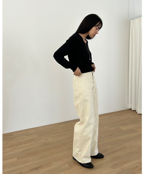 Didot.showroom ニット セーター ラウンドUネックシアーニット