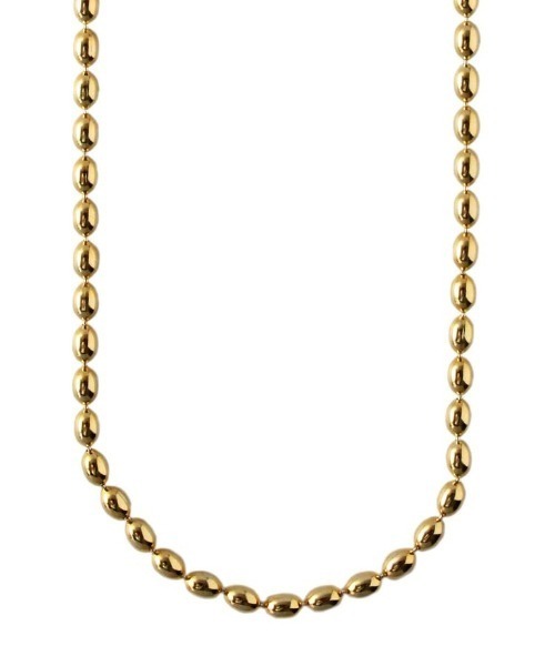 ネックレス 「quip queint」grain chain long necklace GD / QU047 レディースの画像