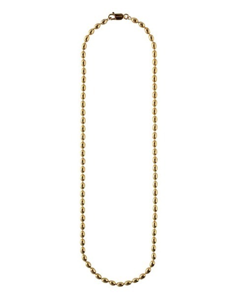 ネックレス 「quip queint」grain chain long necklace GD / QU047 レディースの画像