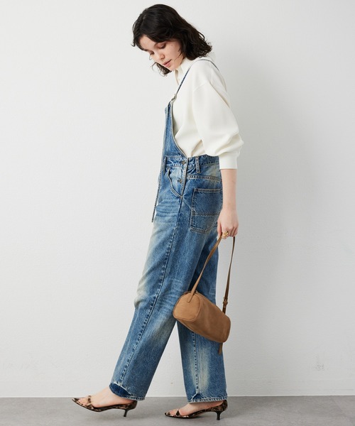 【美品】Whim Gazette デニム サロペット 38サイズ Whim Gazette（ウィム ガゼット） オールインワン デニム