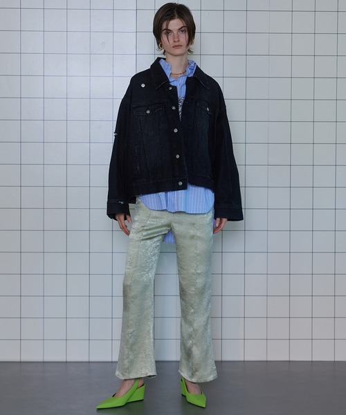 MAISON SPECIAL サテンパンツ　38サイズ MAISON SPECIAL パンツ Double Satin Flare Pants/ダブルサテン