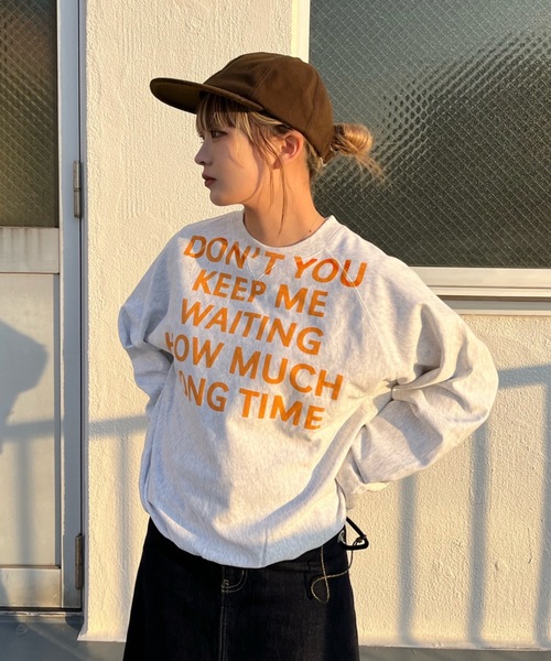 トレーナー スウェット 裏毛プリントスウェット レディース メンズ