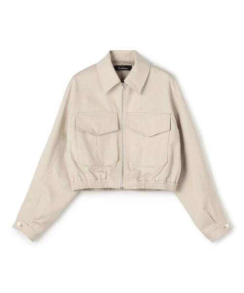 新品　TRANOI バルーンスリーブ　ブルゾン レディース ショート丈バルーンスリーブブルゾン（ブルゾン