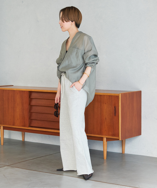 plage（プラージュ） 「追加」スウェットワイドストレートパンツ