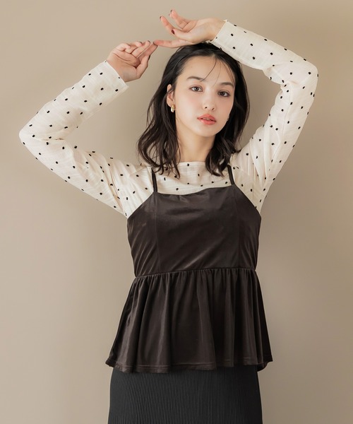 coca tシャツ シアードットトップス レディース : ZOZOTOWN