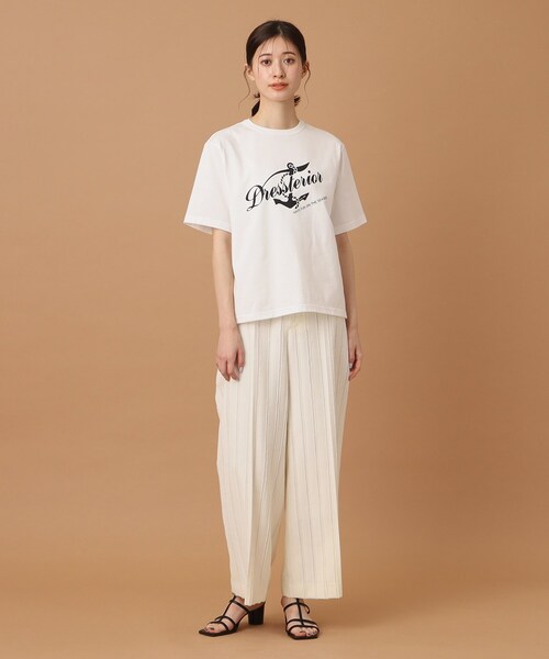 DRESSTERIOR tシャツ 「洗える/大人カジュアル」マリンロゴ