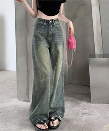 BLANC FICELLE ジーンズ デニム デニムパンツ ユーズド加工