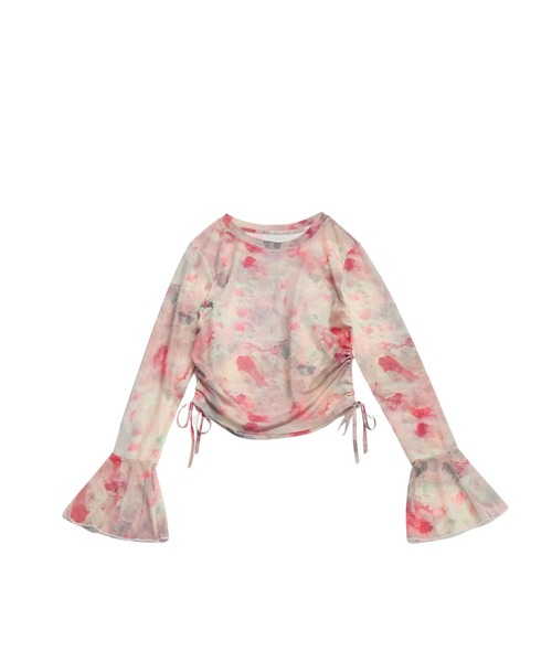 Uenui tシャツ シースルートップス 長袖 シアートップス