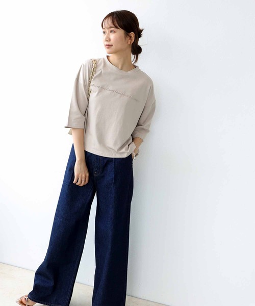 tシャツ エンボスロゴショート丈Tシャツ レディース Jines tシャツ エンボスロゴショート丈Tシャツ レディース