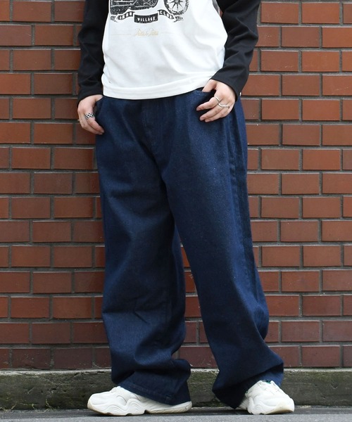 HALHAM ジーンズ vintage like loose fit denim pants