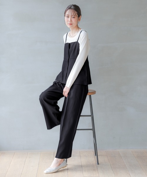 ベスト ジレ お手入れらくらくSET UPビスチェ/136189 レディース GLOBAL WORK ベスト ジレ お手入れらくらくSET UPビスチェ