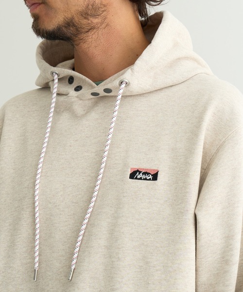 NANGA（ナンガ） パーカー ECO HYBRID MINI BOX LOGO EMBROIDERY SWEAT