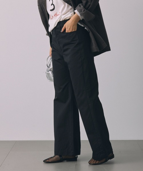 NEAT｜Back Satin Gabardine｜FLARE - Camel｜PRODUCT