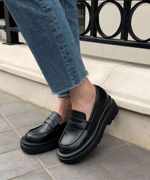 ローファー チャンキーヒールローファー レディース : ZOZOTOWN Yahoo