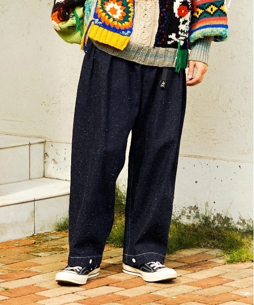 go slow caravan（ゴースローキャラバン） ジーンズ ネップ入りデニム