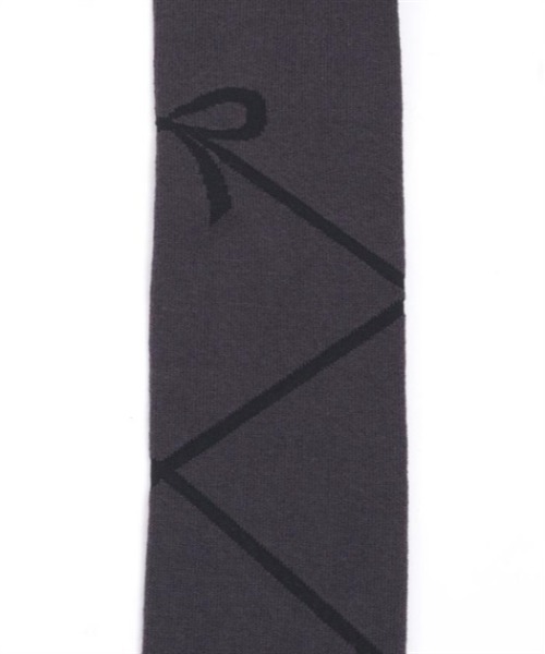 axes femme（アクシーズ ファム） タイツ レースアップリボン柄タイツ