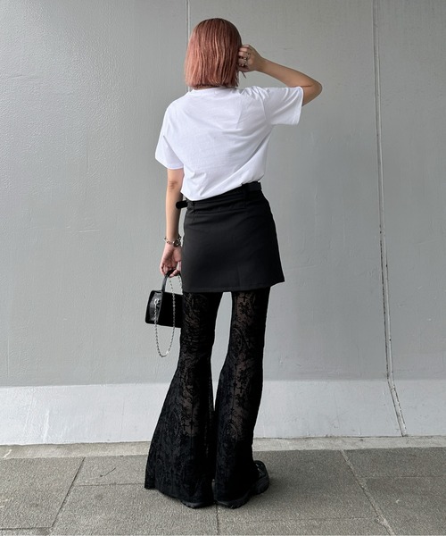 jiasecond. パンツ 「jiasecond.」レースフレアシースルーパンツ
