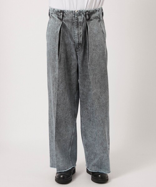 ジーンズ 「saby/サバイ」TUCK BAGGY - Garment Dye メンズ : ZOZOTOWN 