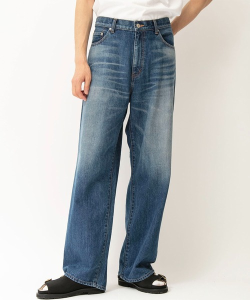 578024 未使用品 Johnbull ジョンブル ●セルビッチデニムワイドジーンズ デニムパンツ DENIM DELIGHT DAYS JY252P02 サイズW30 メンズ インディゴ Johnbull（ジョンブル） ワイドパンツ ジーンズ 「DENIM DELIGHT DAYS