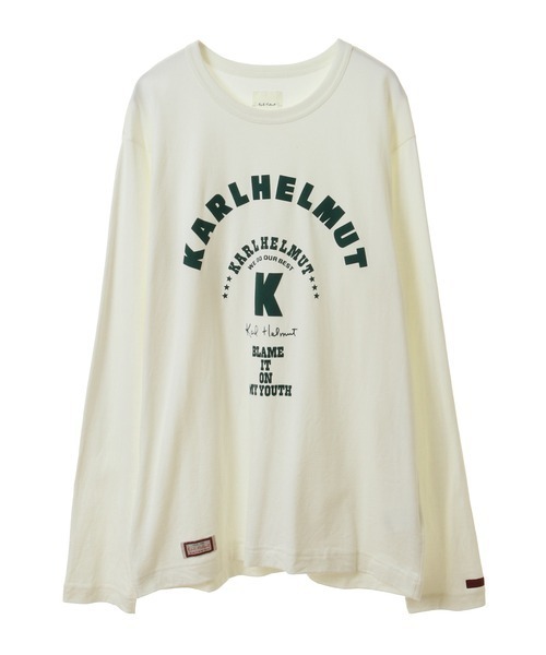 Karl Helmut tシャツ ロゴプリント長袖カットソー メンズ