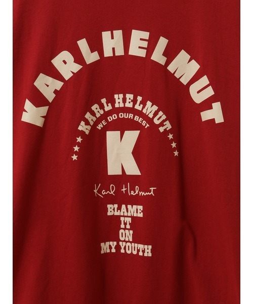KARL HELMUT⭐︎ロゴ入り長袖シャツ Karl Helmut tシャツ ロゴプリント長袖カットソー メンズ
