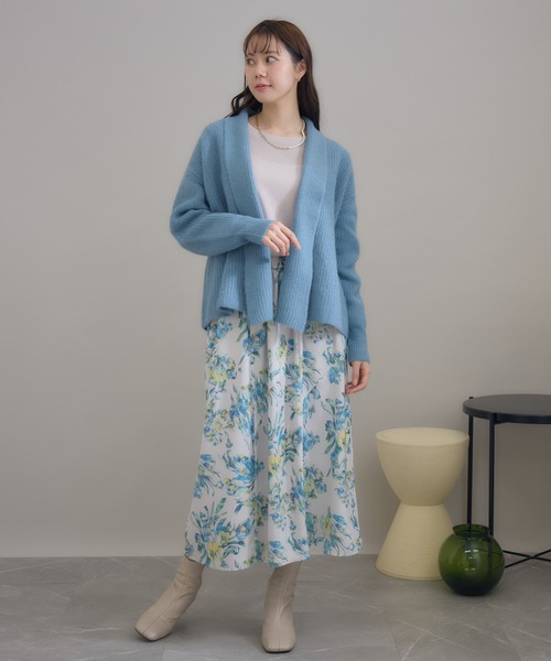 KATHARINE ROSS スカート 「KATHARINE ROSS」フローラルシャドーリーフ  