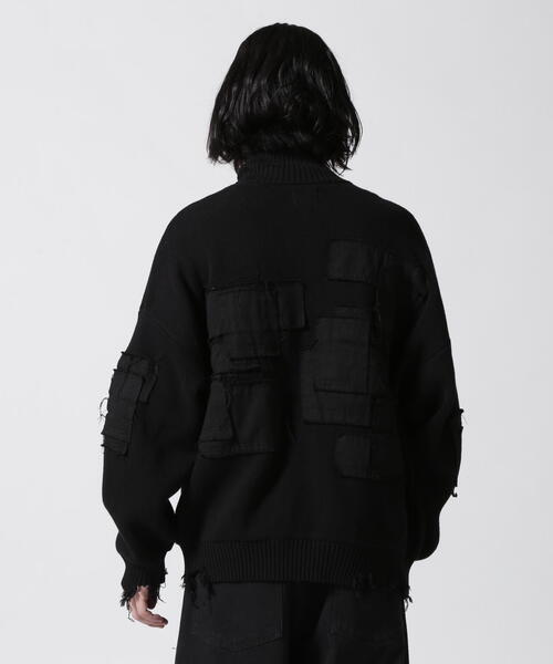 L ダンケシェーン PATCHWORK KNIT CARDIGAN DANKE SCHON カーディガン DankeSchon/ダンケシェーン/PATCHWORK