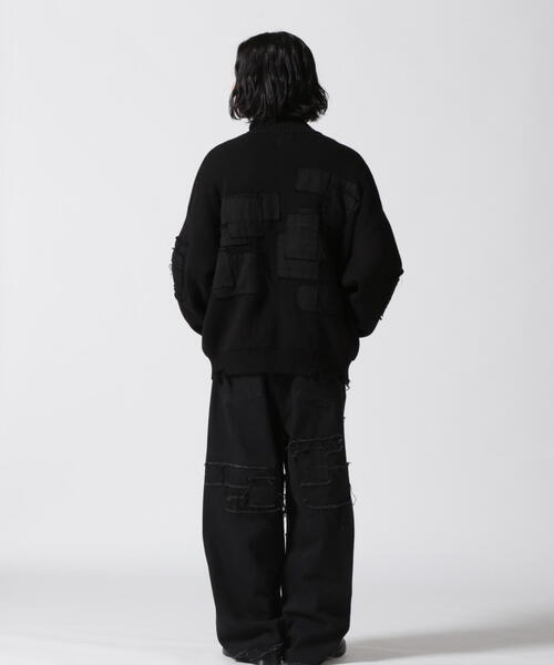 L ダンケシェーン PATCHWORK KNIT CARDIGAN DANKE SCHON カーディガン DankeSchon/ダンケシェーン/PATCHWORK