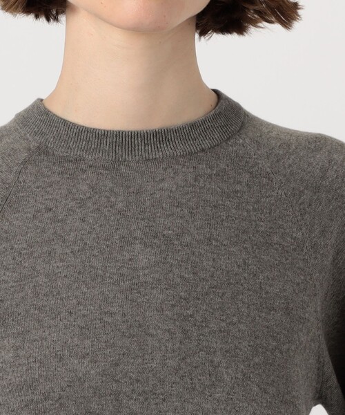 MACPHEE ニット セーター ファブリックコンビ クルーネックプル