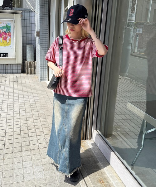 STAR&STRIPE tシャツ 「STAR＆STRIPE」ボーダーリンガーTシャツ