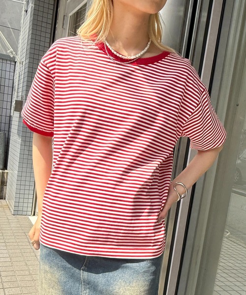 STAR&STRIPE tシャツ 「STAR＆STRIPE」ボーダーリンガーTシャツ