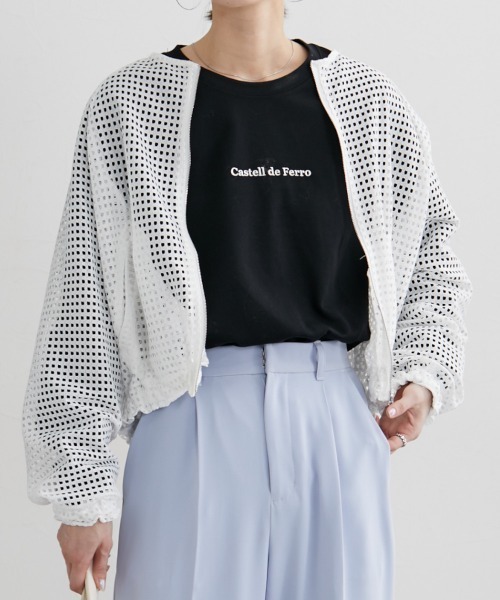 美品 TATRAS メッシュブルゾン カーキ 春夏 ジップジャケット レディース 美品 TATRAS メッシュブルゾン カーキ 春夏 ジップジャケット