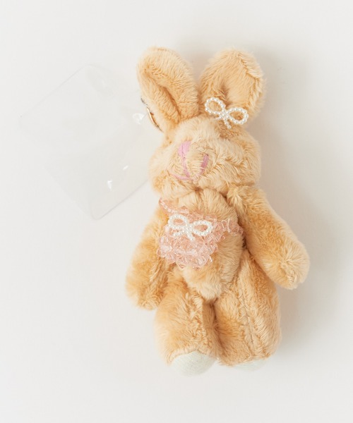 ROOP TOKYO Plush Rabbit Keychain/おめかしうさぎぬいぐるみ