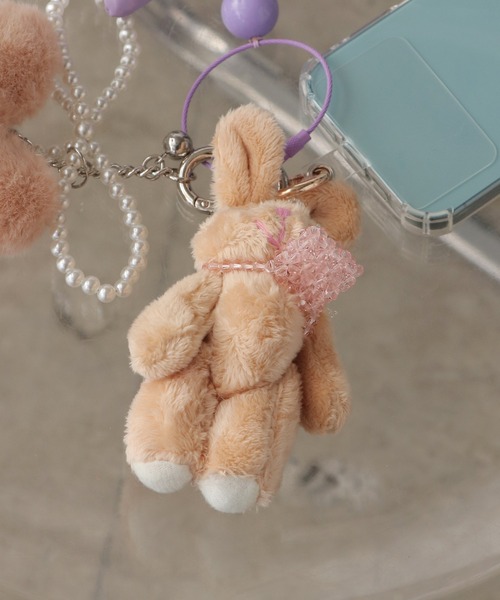 ROOP TOKYO Plush Rabbit Keychain/おめかしうさぎぬいぐるみ