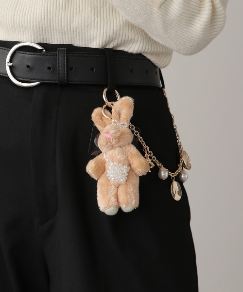 ROOP TOKYO Plush Rabbit Keychain/おめかしうさぎぬいぐるみ
